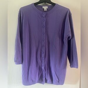 Express Tricot Violet Knit Top